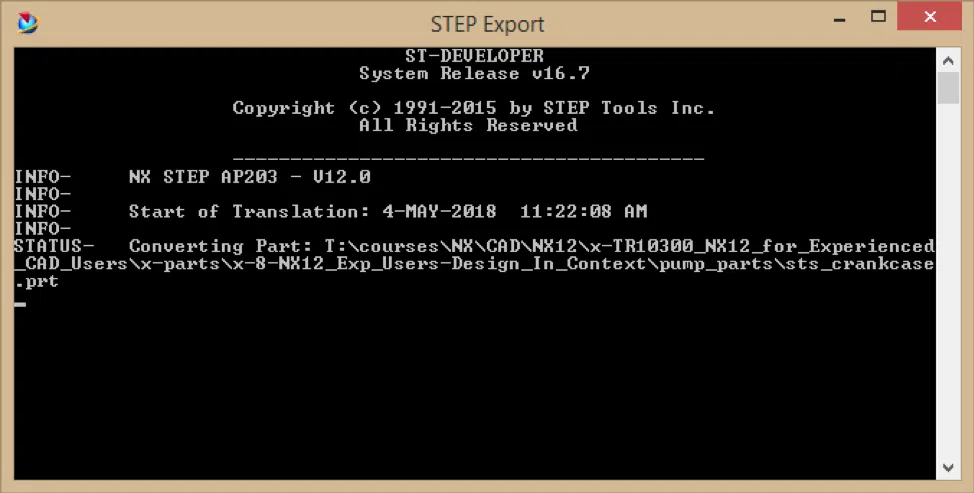 STEP Export STEP Export
