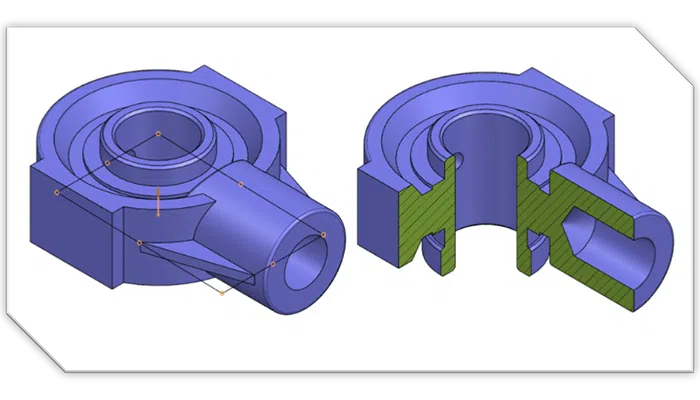 Creating 3d Breakout Section View In Nx Drafting Swoosh Technologies