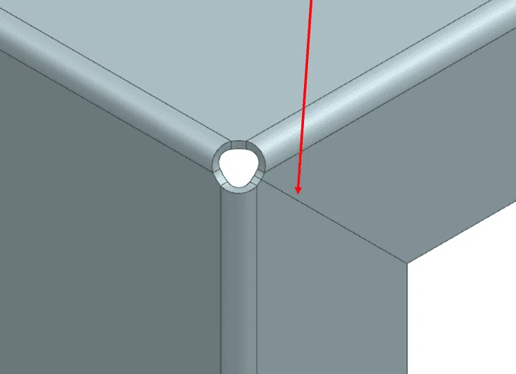 NX Sheet Metal new division between the 2 outward faces NX Sheet Metal new division between the 2 outward faces