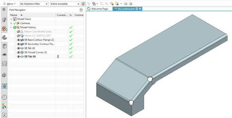 Sheet metal part with a few features in NX Sheet metal part with a few features in NX