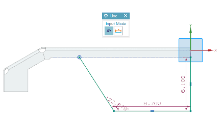 Sketch the material to be added to the sheet metal part. Sketch the material to be added to the sheet metal part.