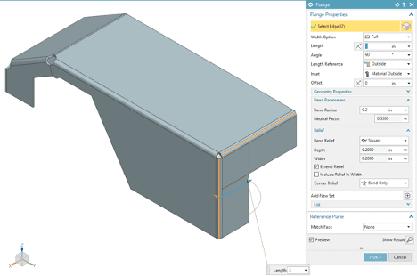 Three Bend Corner Sheet Metal in NX Three Bend Corner Sheet Metal in NX