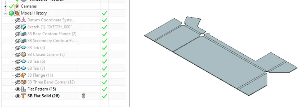 Secluding the flat solid in NX Secluding the flat solid in NX