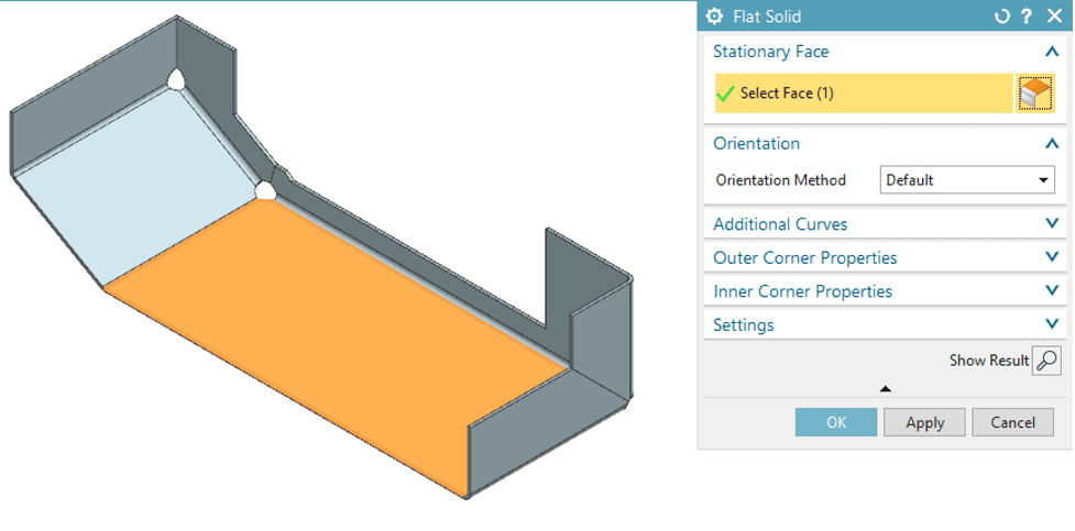 Flat Solid from the Flat Pattern Drop Down Flat Solid from the Flat Pattern Drop Down