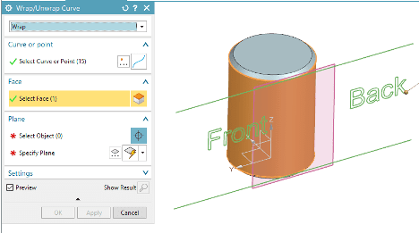 Face Selection in NX CAD