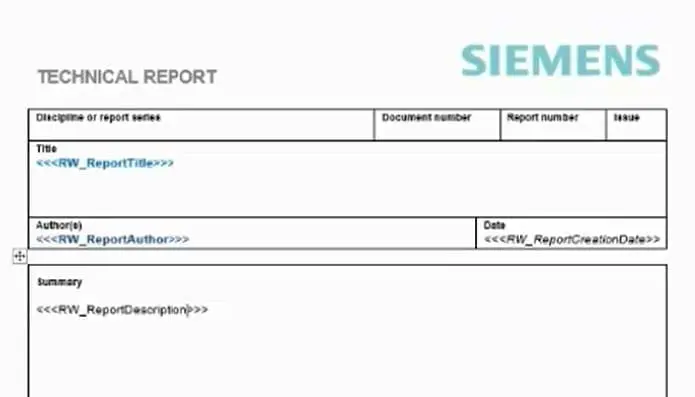 Siemens NX Report