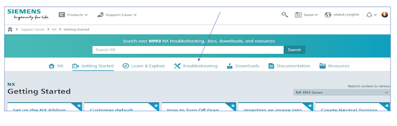 Troubleshooting in the Support Center