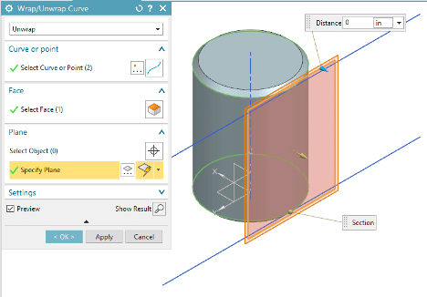 Select Tangent Plane in NX