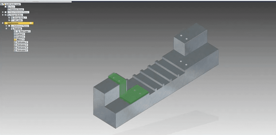 Solidedge Multi-Body Parts Add Parts to a Part File