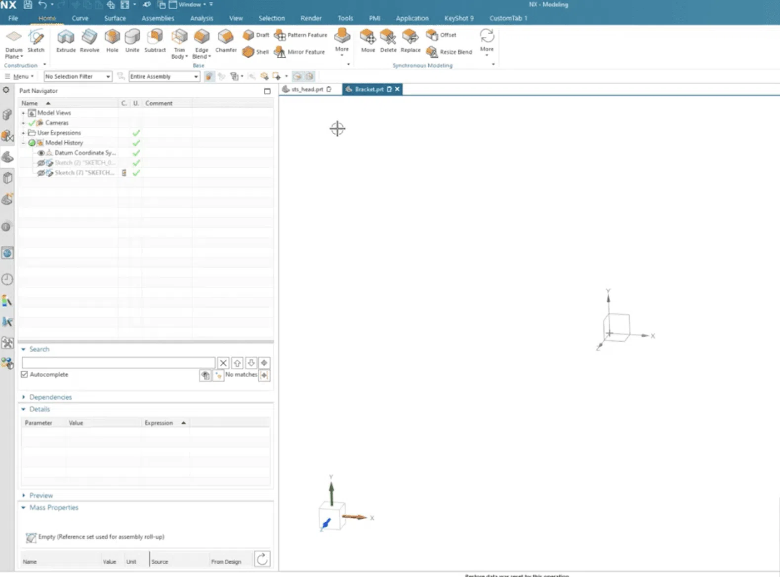 New NX Sketch Interface Sketch Solver