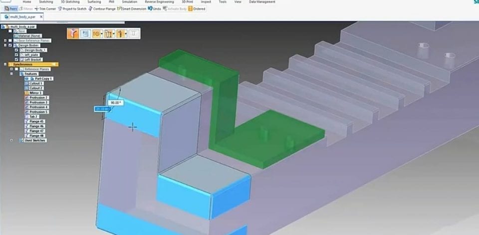 Solidedge Multi-Body Parts Sheet Metal Components Solidedge