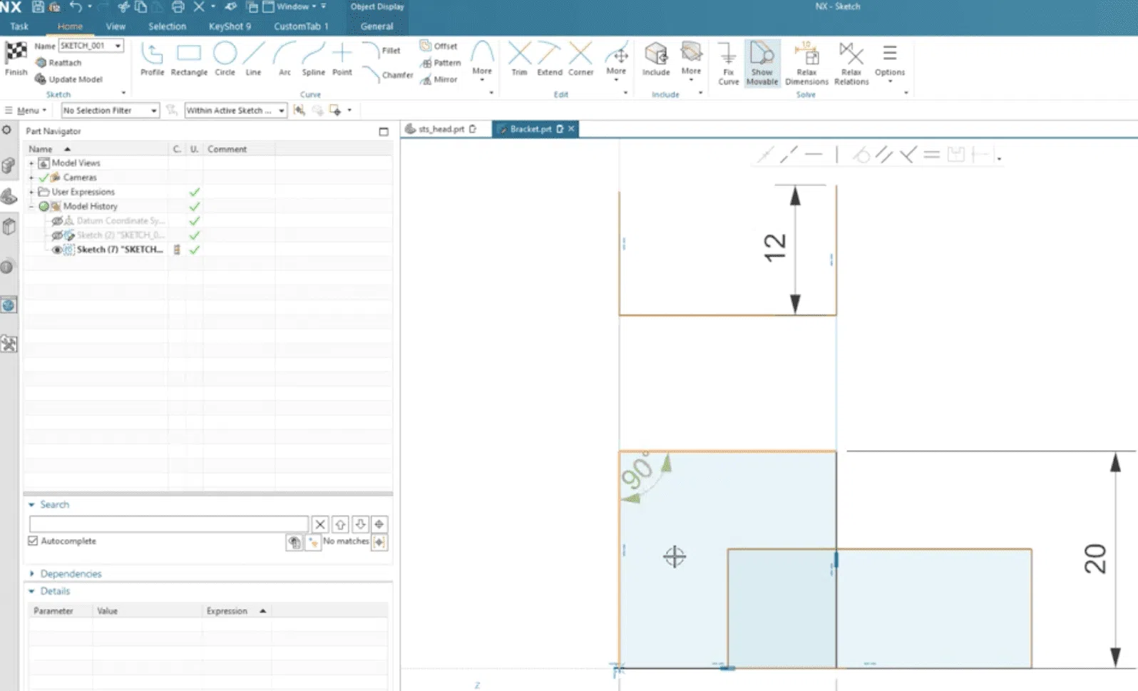 Siemens NX Sketch Shapes Creating Shapes NX Sketch