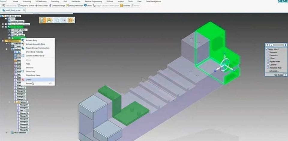 Multi-Body Modeling Solidedge Solidedge Multi-Body Parts
