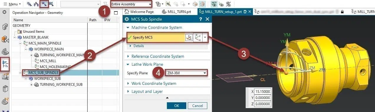 Specify MCS Entire Assembly