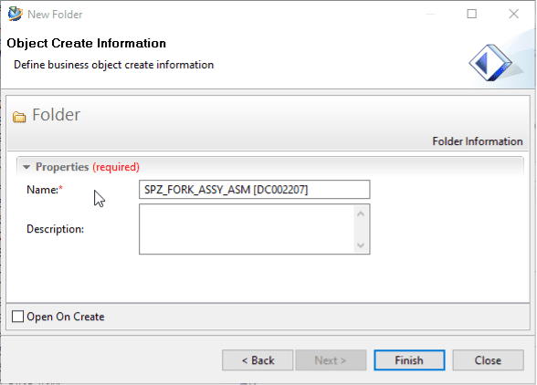 Teamcenter Data Organization Oject Create Information Teamcenter