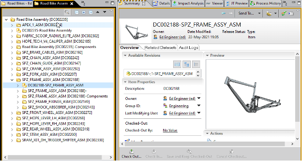 Folders Organizing Data in Teamcenter