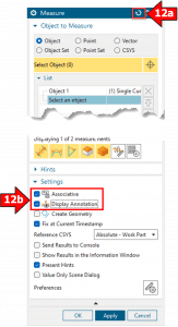 Expand the Settings section > select the check box next to Associative and Display Annotation items.