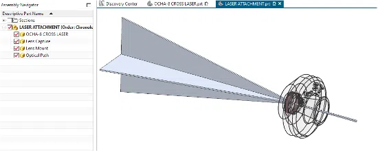 NX CAD laser