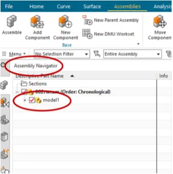 Assembly Navigator Repositioning IPW in CAM