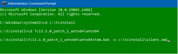 Temcenter Silent Installtion20