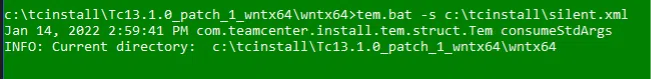 Temcenter Silent Installtion21