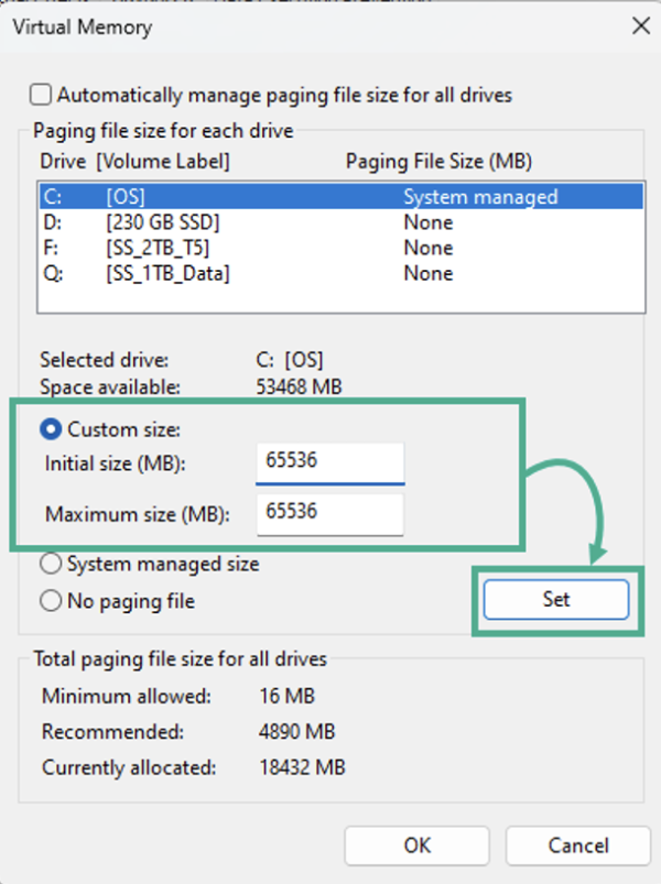Solid Edge Page File Sizes